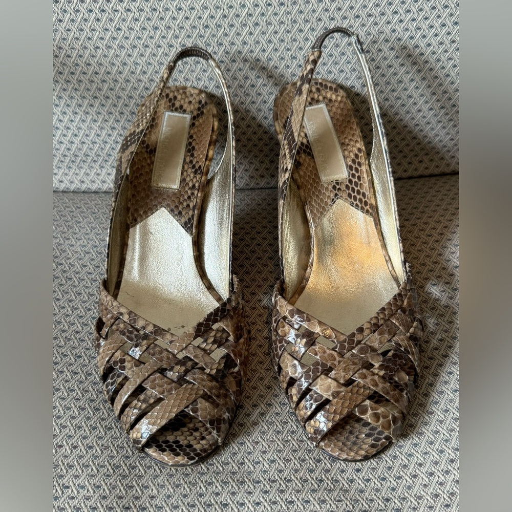 Michael Kors Snake Embossed Sandal
